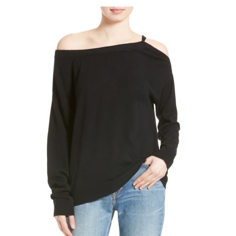Vince Cashmere one cold shoulder Sweater